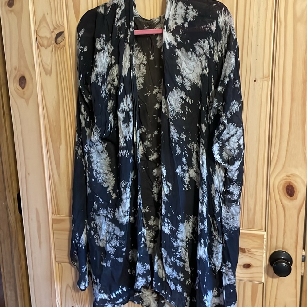 12th Tribe Black Wash Indonesia kimono